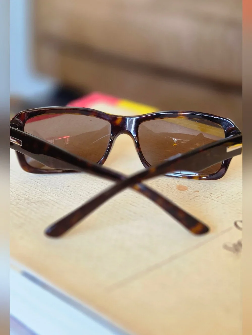 Salvatore Ferragamo Tortoiseshell Rectangular Sunglasses - Brown Lenses
